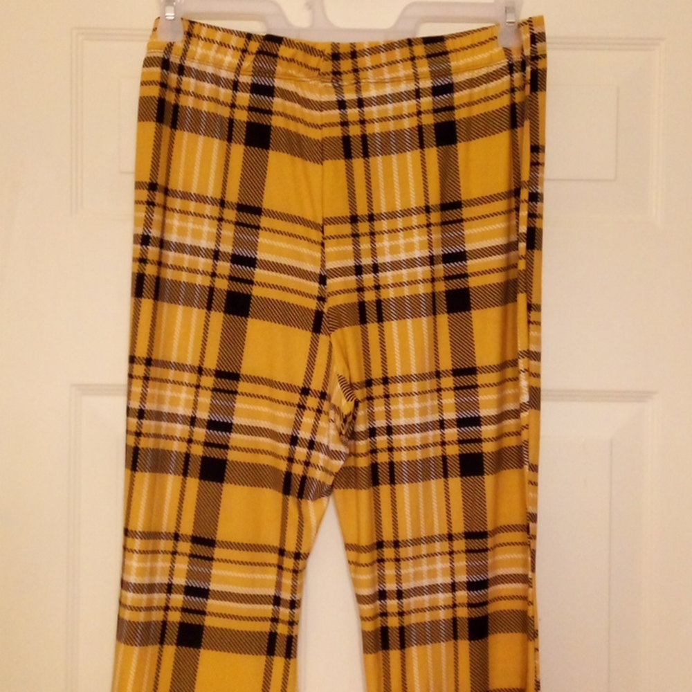 Rue + Plaid Flare Pants - Picture 8 of 10